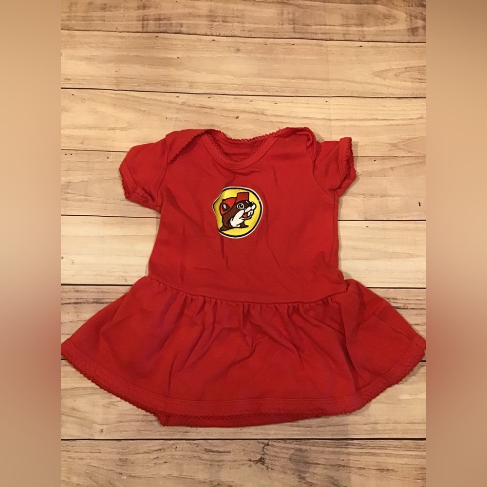 Buc-ees girls one piece dress size 3 months